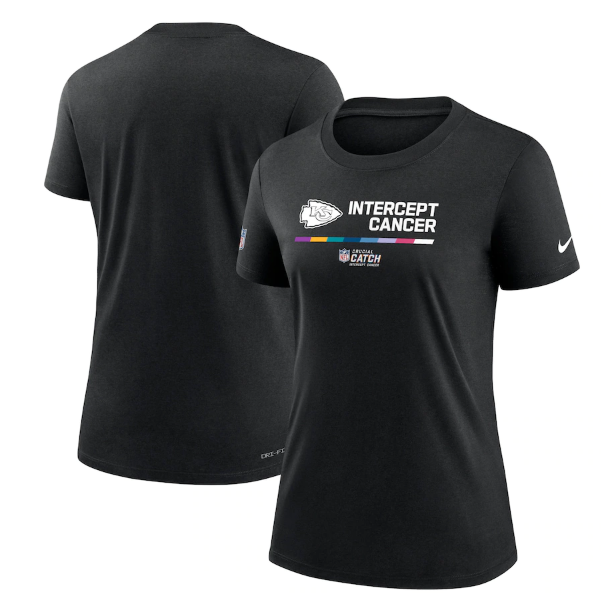 Women's Kansas City Chiefs 2022 Black Crucial Catch Performance T-Shirt(Run Small) Women's Kansas City Chiefs 2022 Black Crucial Catch Performance T-Shirt(Run Small)